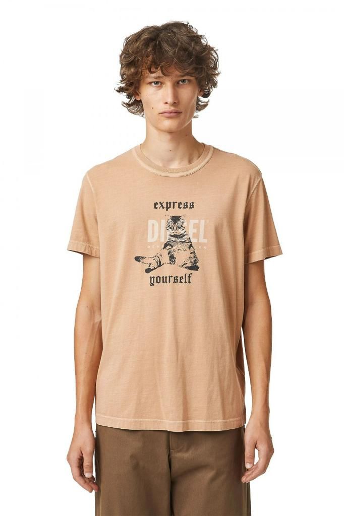 EID Beige colours Half Sleeves Cotton TShirt 110396