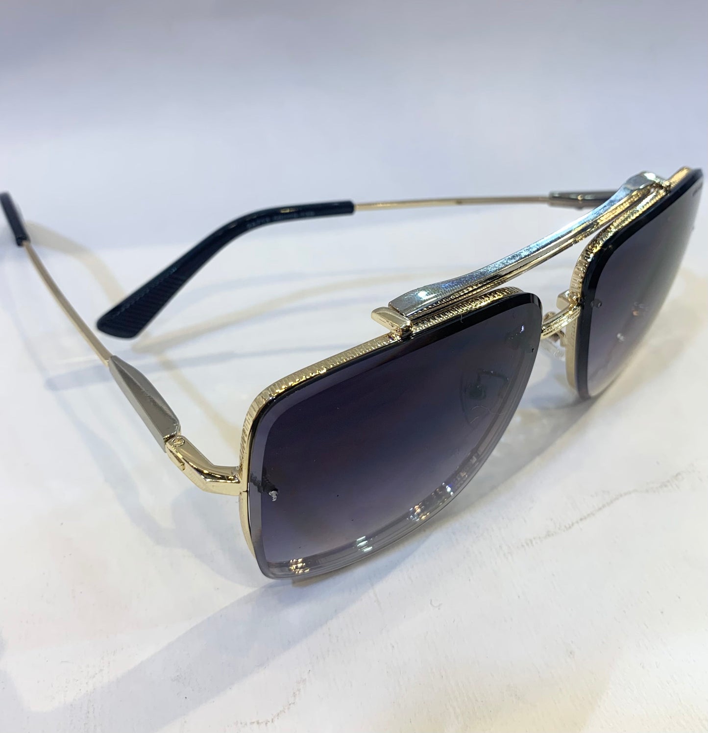Mar ram Golden Frame blue Shade Sunglass 2A713 56 15-139