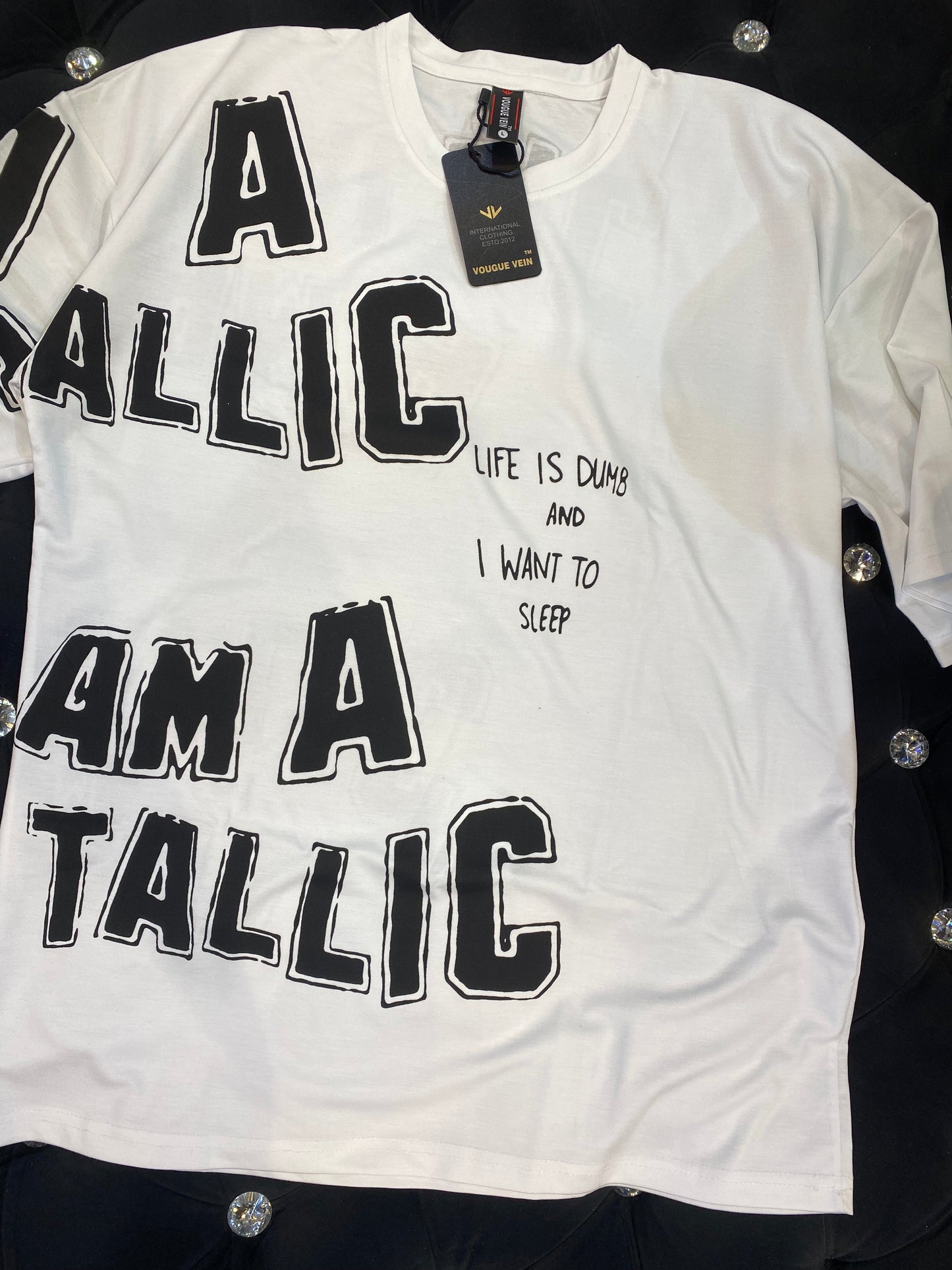 Allic White Colour With Print Lycra Cotton Fabric Drop Shoulder 99905