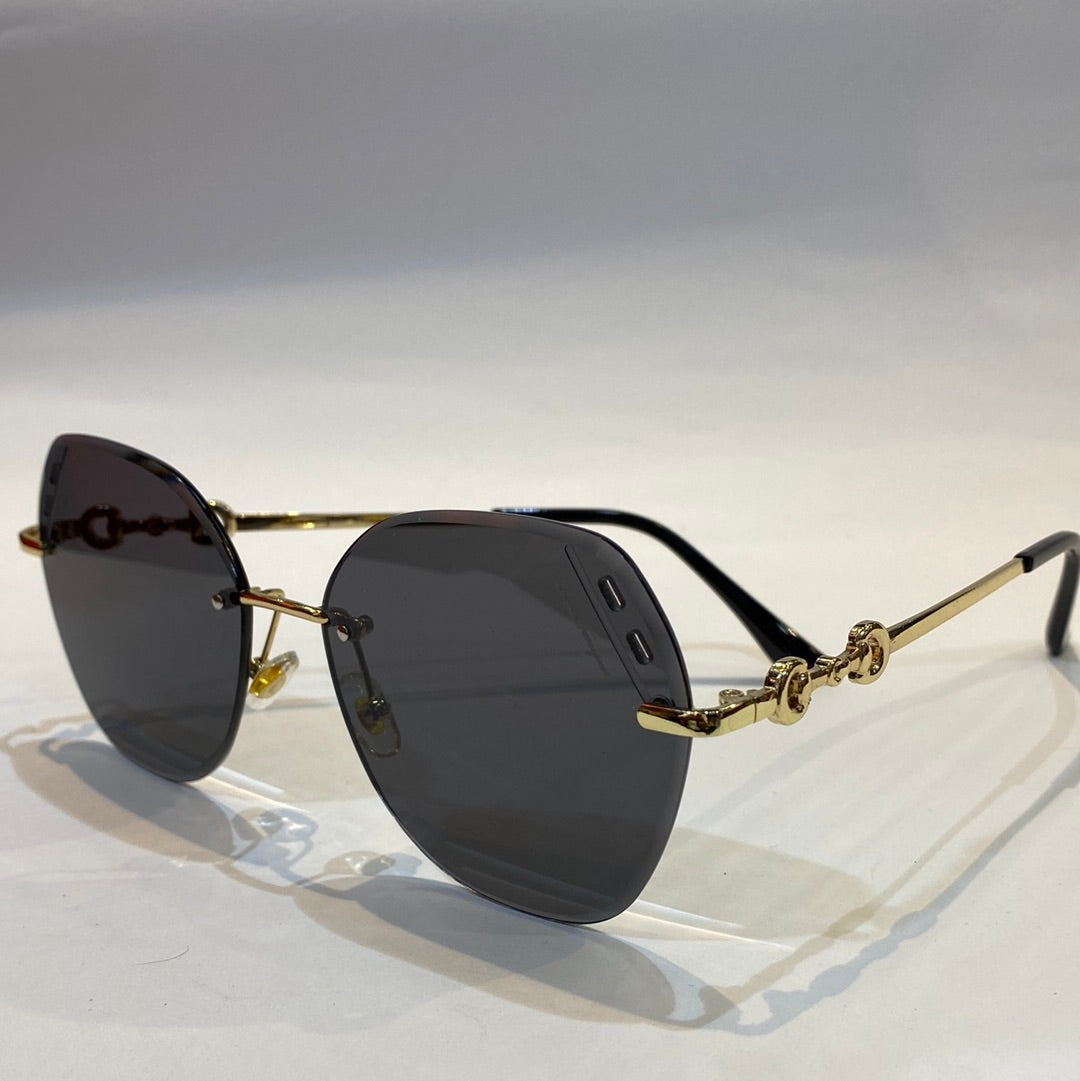 REF Gold Frame Black Shade Unisex Branded 2590 59 17-140