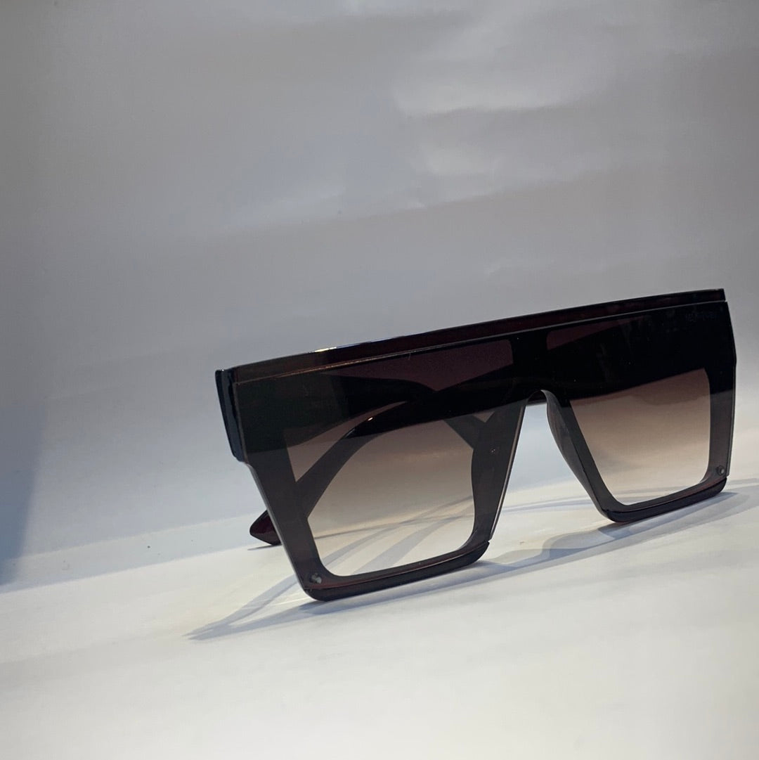 Yve evy Glossy Brown Frame brown Shade Unisex Sunglass CC245 57 16 145