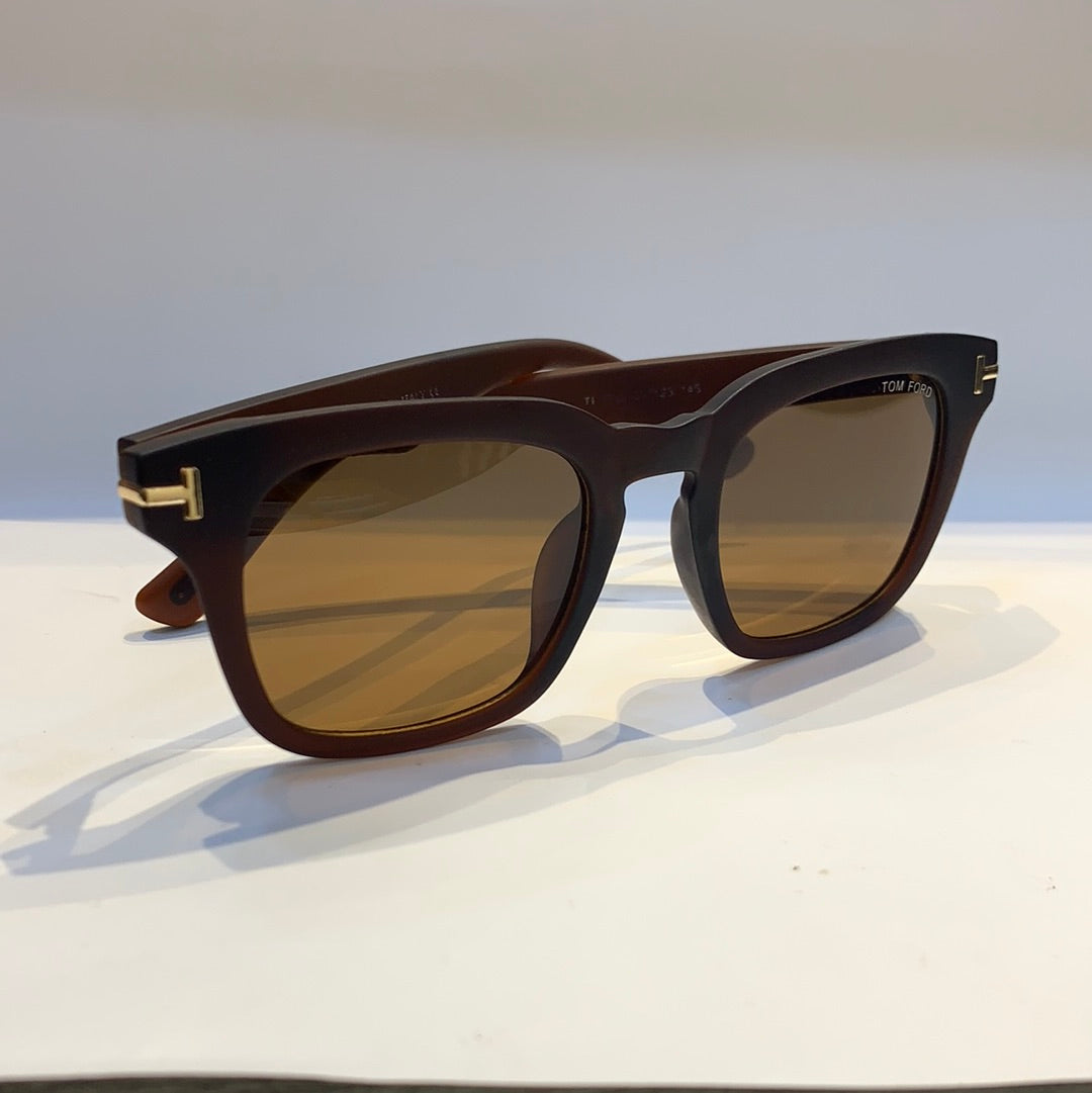 Mot Brown Frame Brown Shade Unisex Sunglass 145