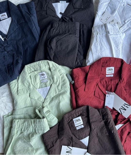 ZR Light Green Colour Plain Premium Quality Unisex Coord Set 861014