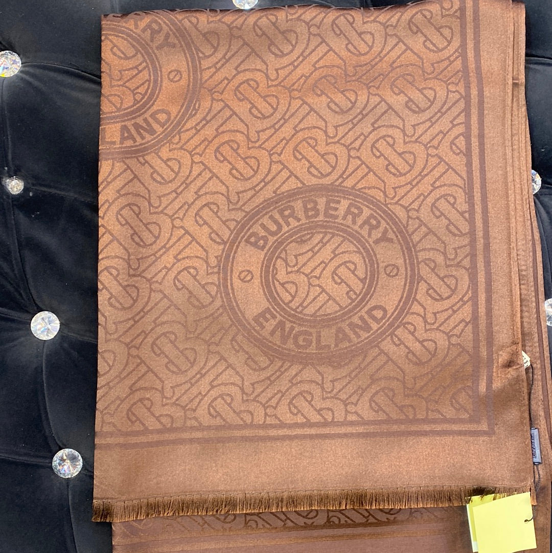 RUB BUR Brown Colour RUB Bur Print Heavy Quality Muffler 9354