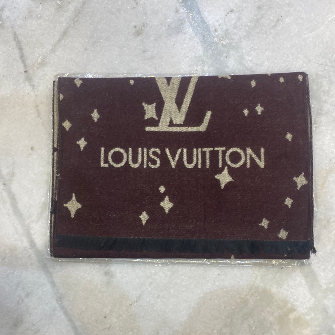 Vl Lou Uol Brown Colour With Cream Lou Logo Imported Muffler 49046