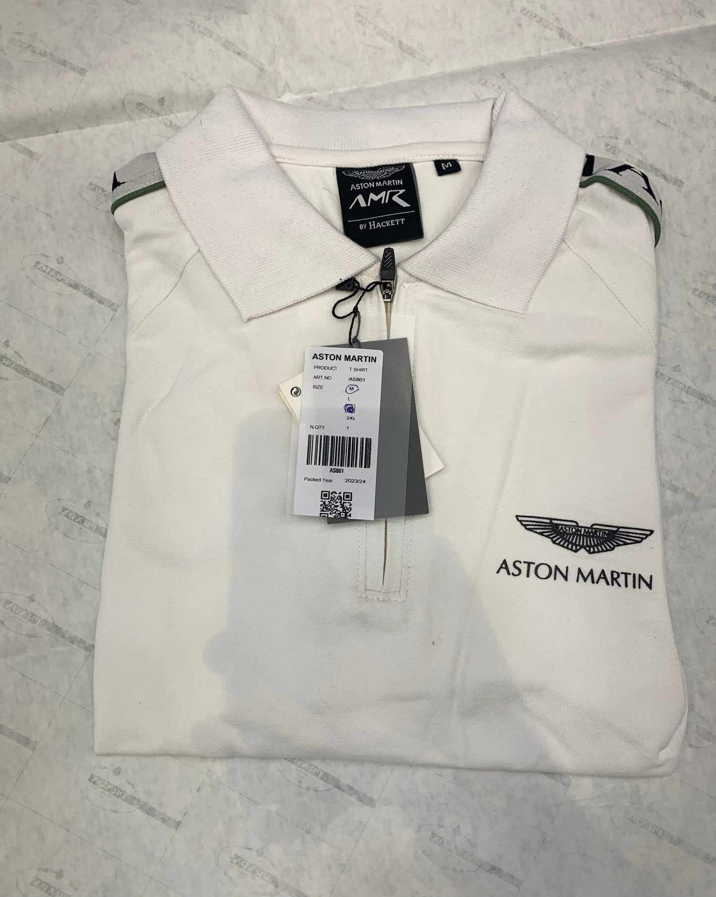 CAH TSA White Colour With Front Print Premium Quality Collar Tshirt 861004