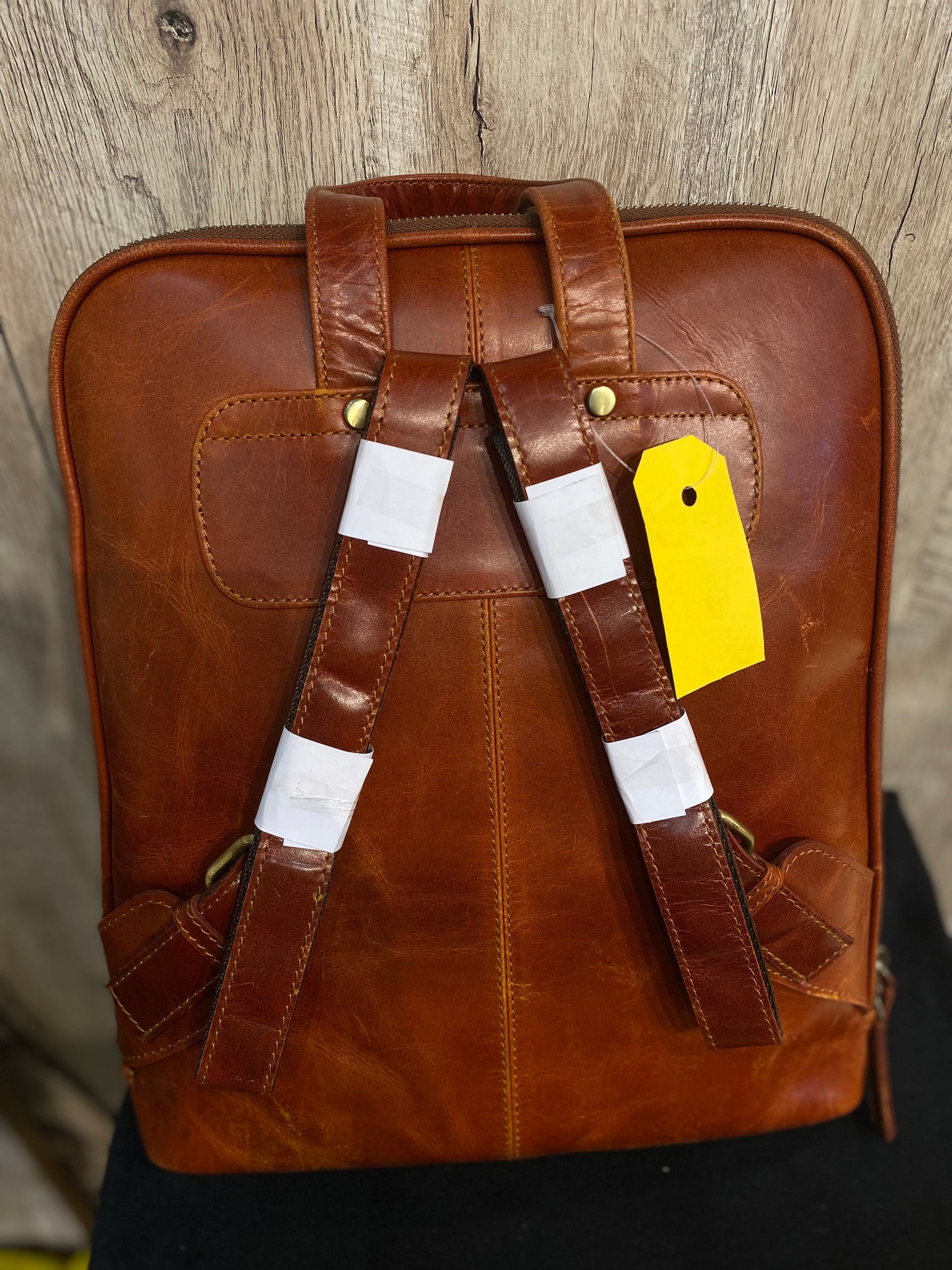 Luxury d’allure Orange Hair Golden Genuine Leather Bag Pack 1051
