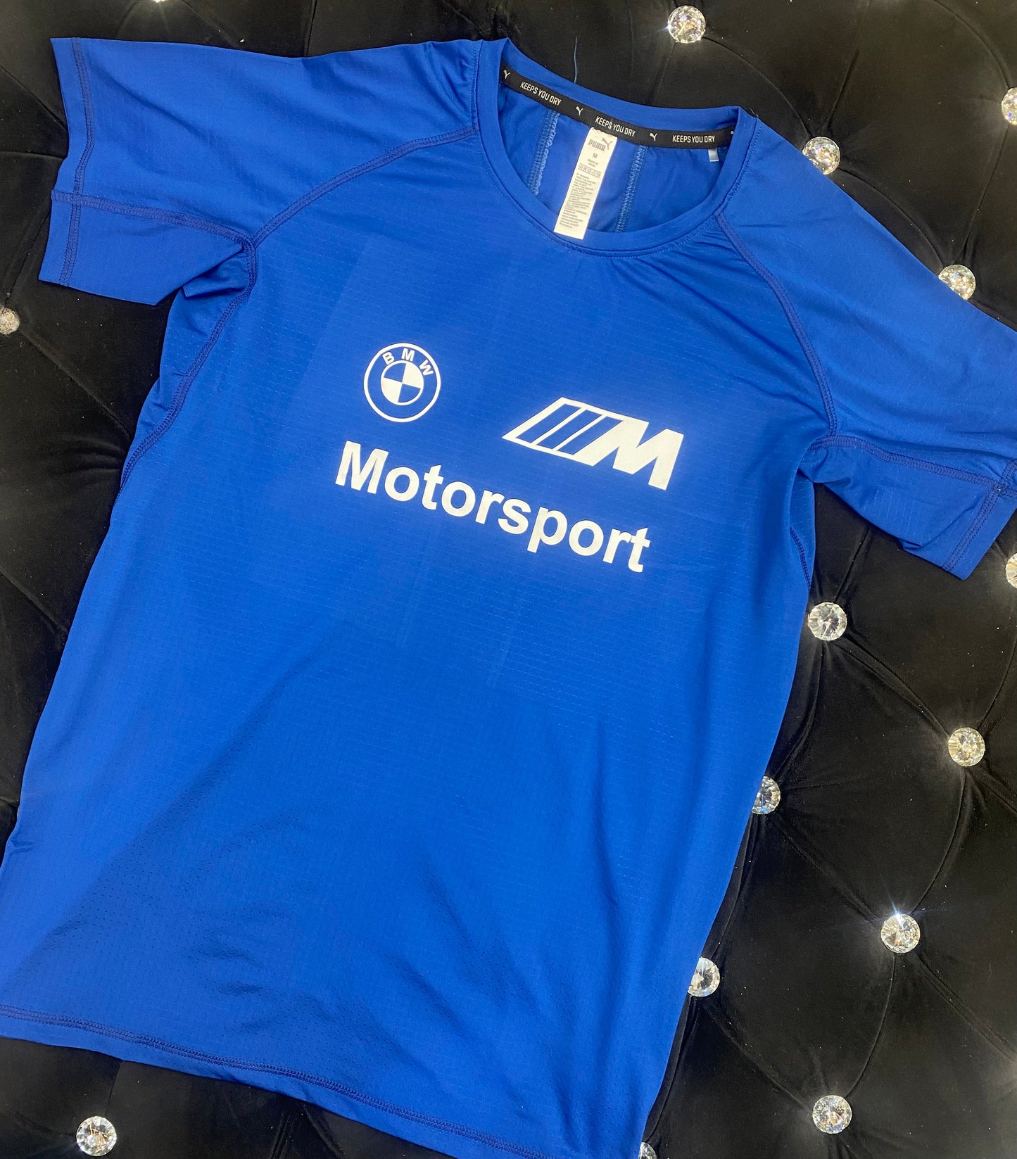 MUP BMW Motorsport Navy Blue Colour With Front Print Dry Fit Sports TShirt 821301