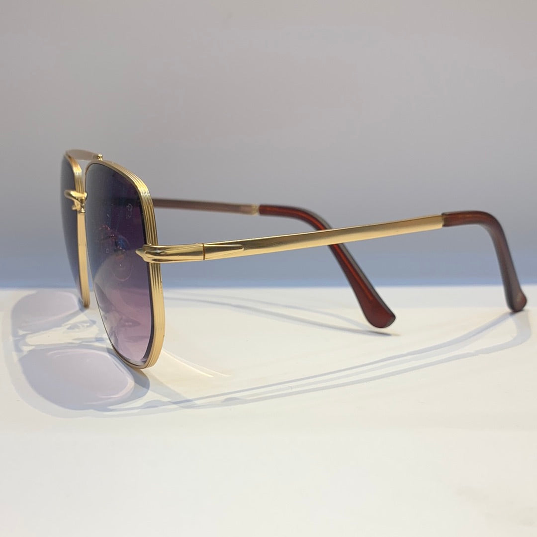 BD Golden Frame Purple Shade Sunglass