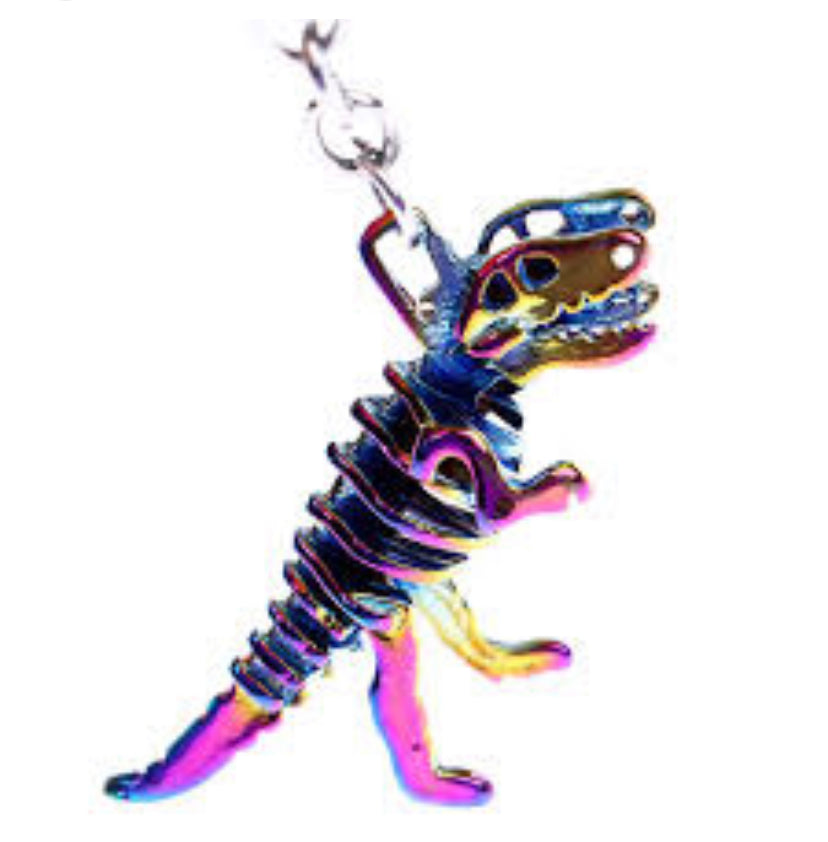 Sliver Dinosaur Pendant Necklace Chain 50289