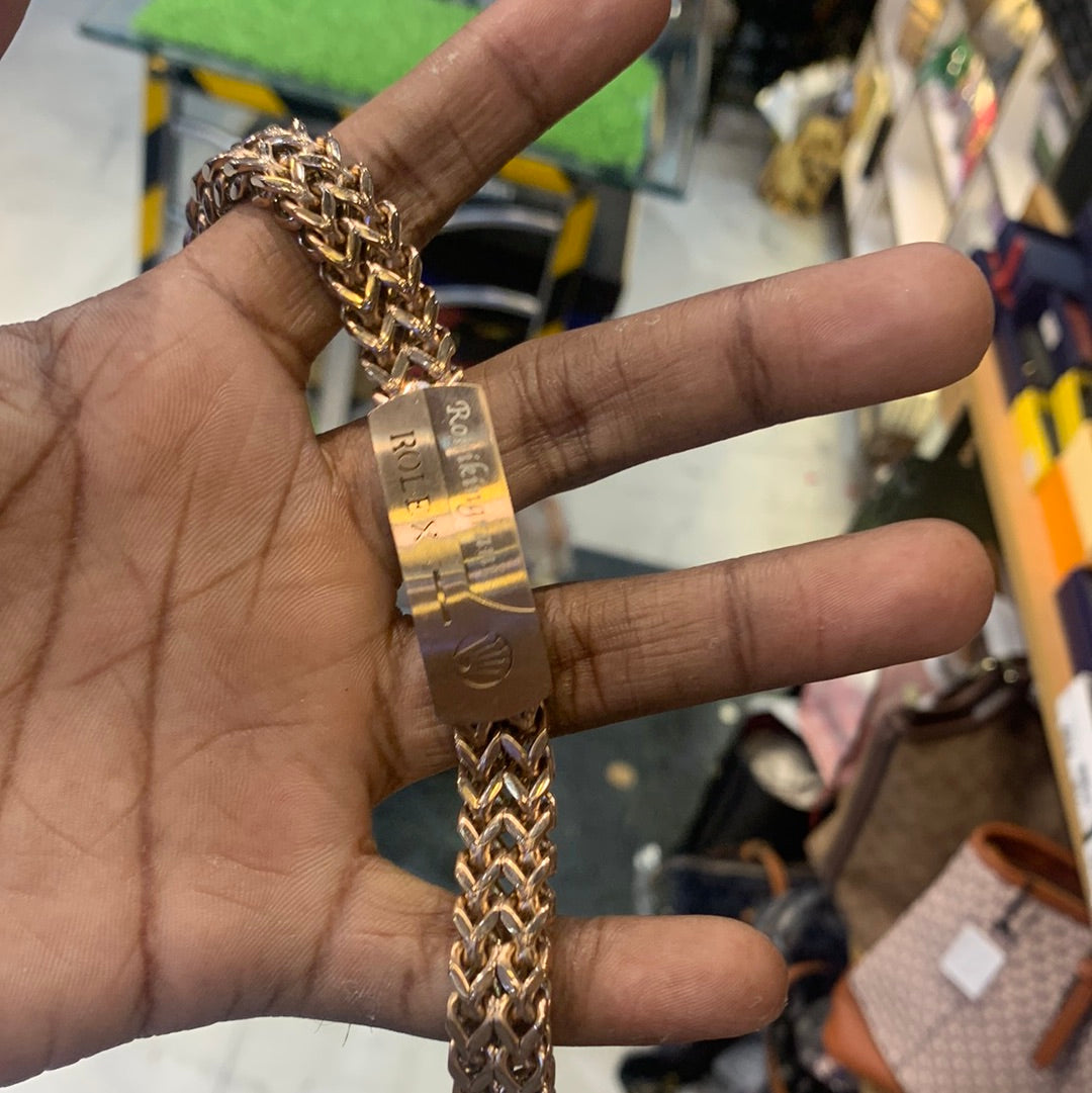 Lor Rol Copper Design Chain Bracelet Men 502361