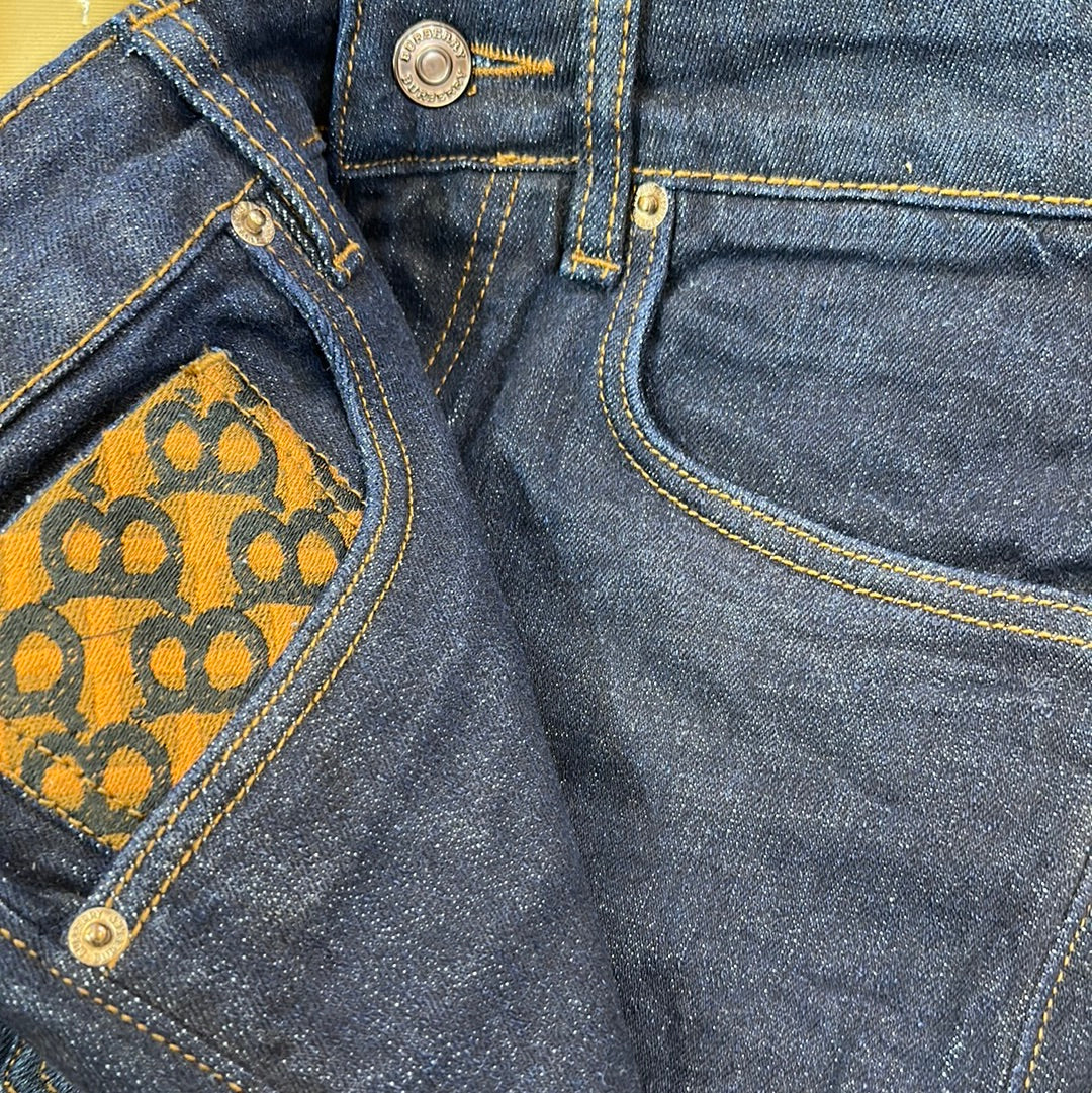Rub Bur Navy Blue Mens Hight Quality Men’s Straight Jeans 67085