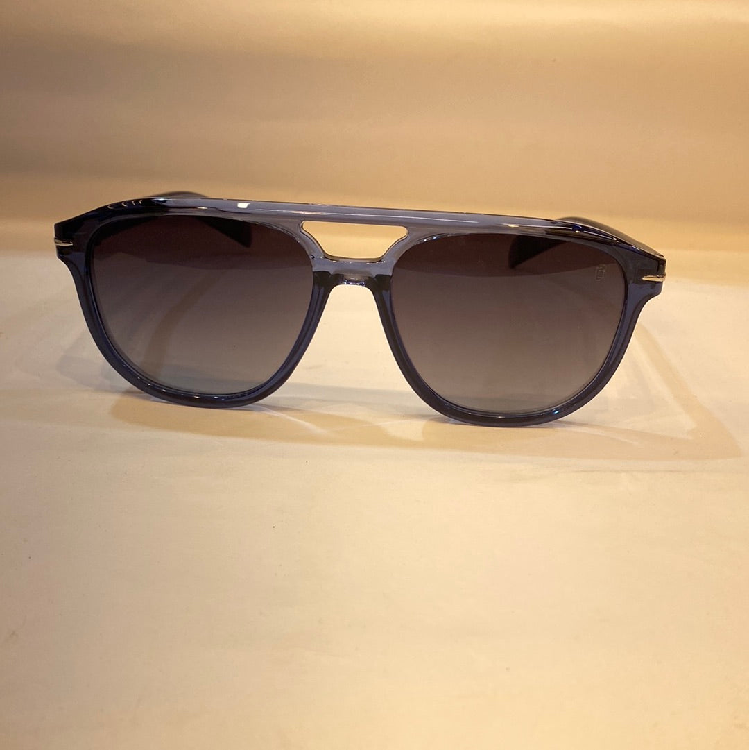 VAD Blue Transparent Frame Black Shade Unisex Sunglasses UM1880 7 55 18 143