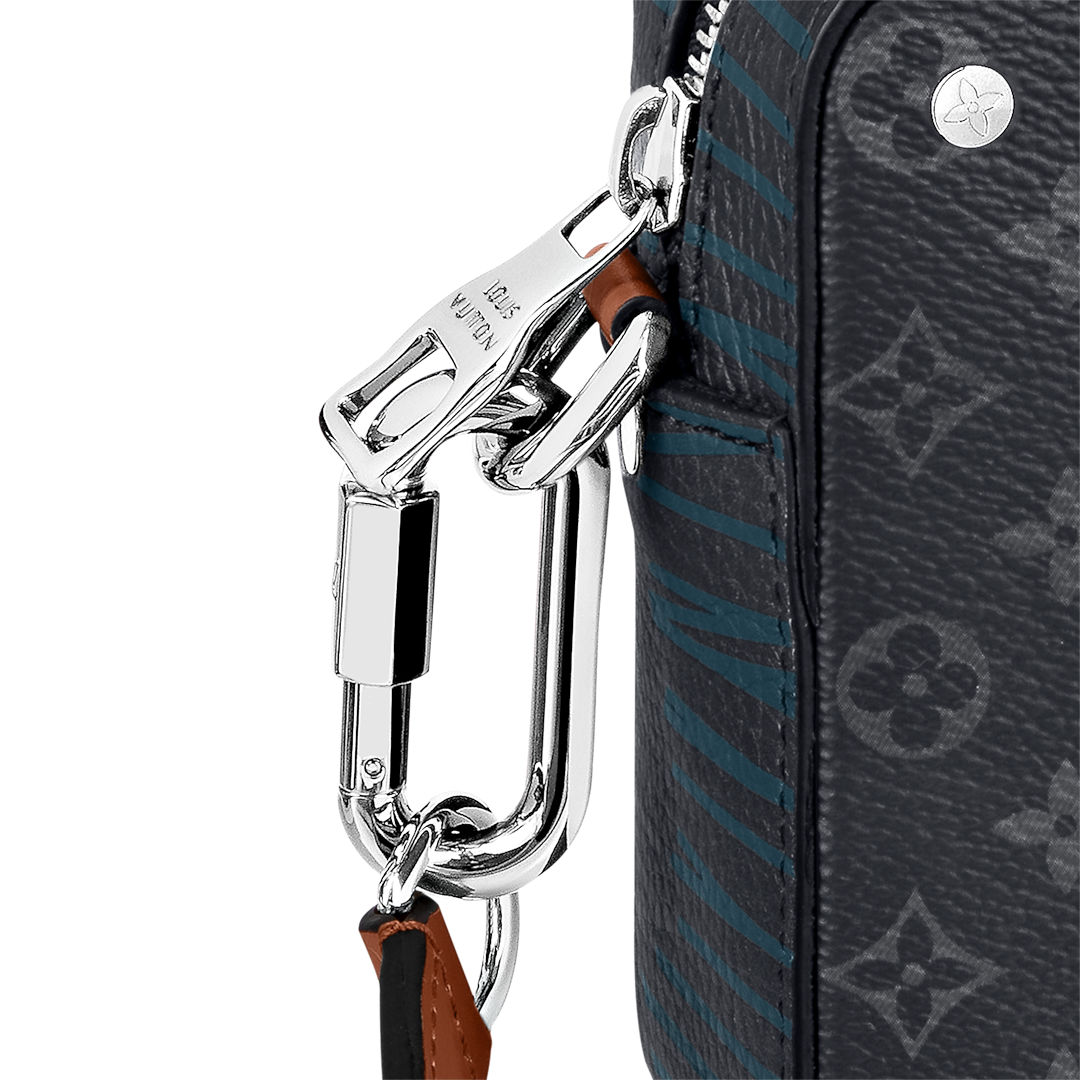 VL Branded Genuine Leather Monogram Volga Bag 9135