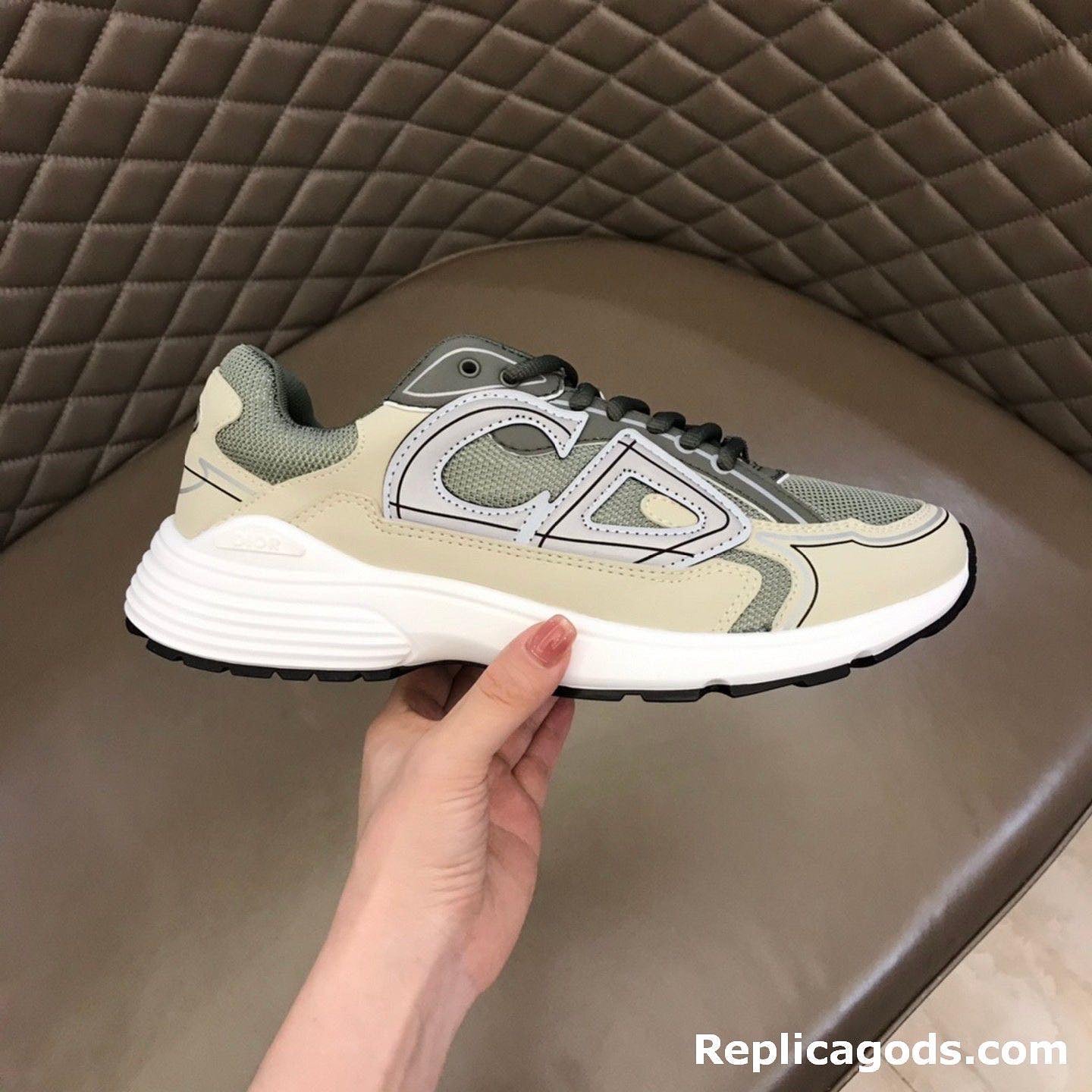 Brown Cream OID Men's Designer Luxury CD Track Runner Sports Shoes