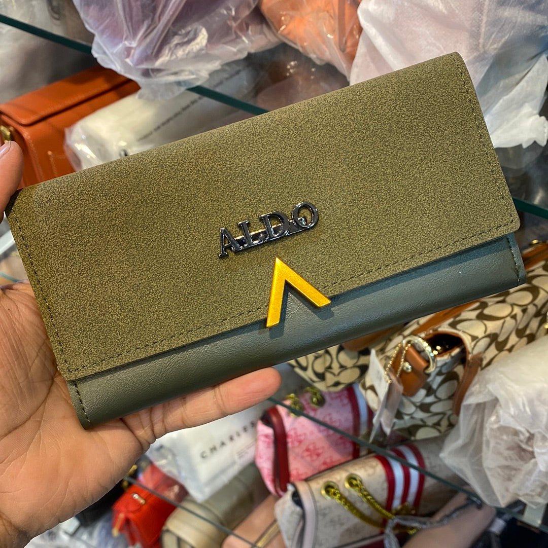 DLA Olive Green Gold Ladies Clutch