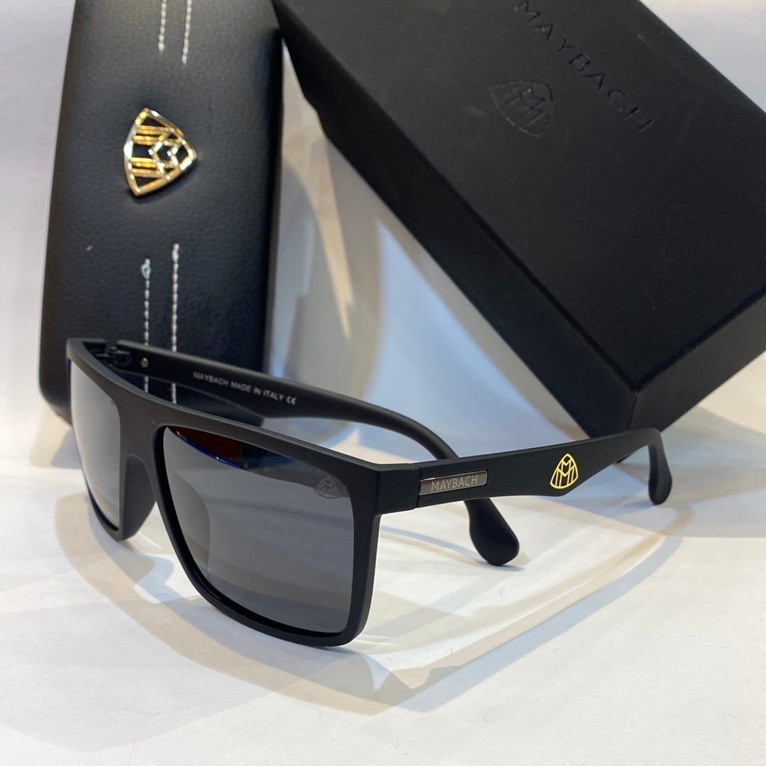 Yam Black Matt Frame Black Shade Unisex Branded WT1928 58 17-134
