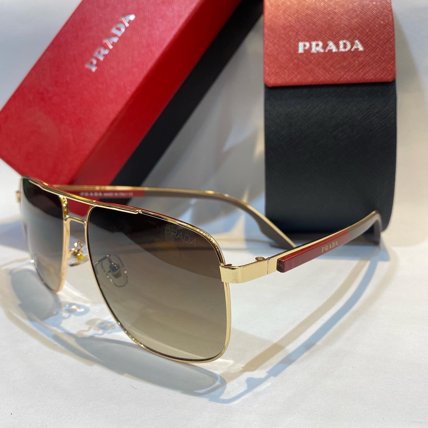 ARP Gold Frame Brown Shade Unisex Branded Sunglasses 10396 58 16-145
