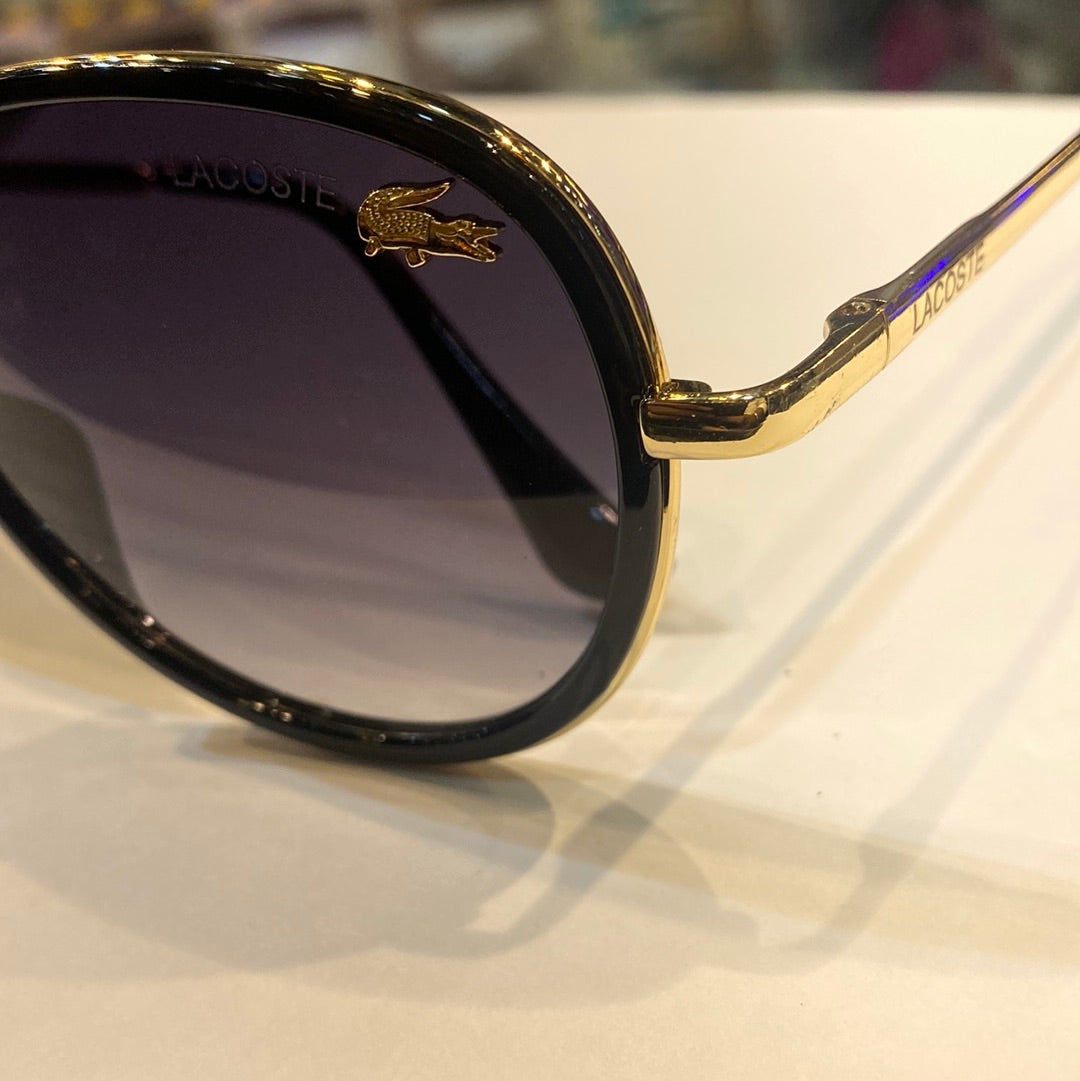 Gold Black Frame Black Shade L142 072 56 17 135 CAL Sunglass