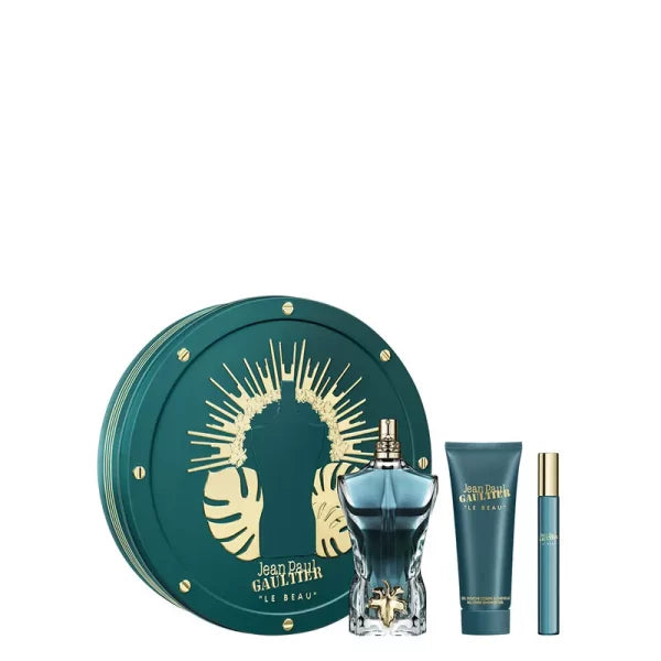 Jean Paul Gaultier Le Beau Set of 3 ( Gift Set ) For Men