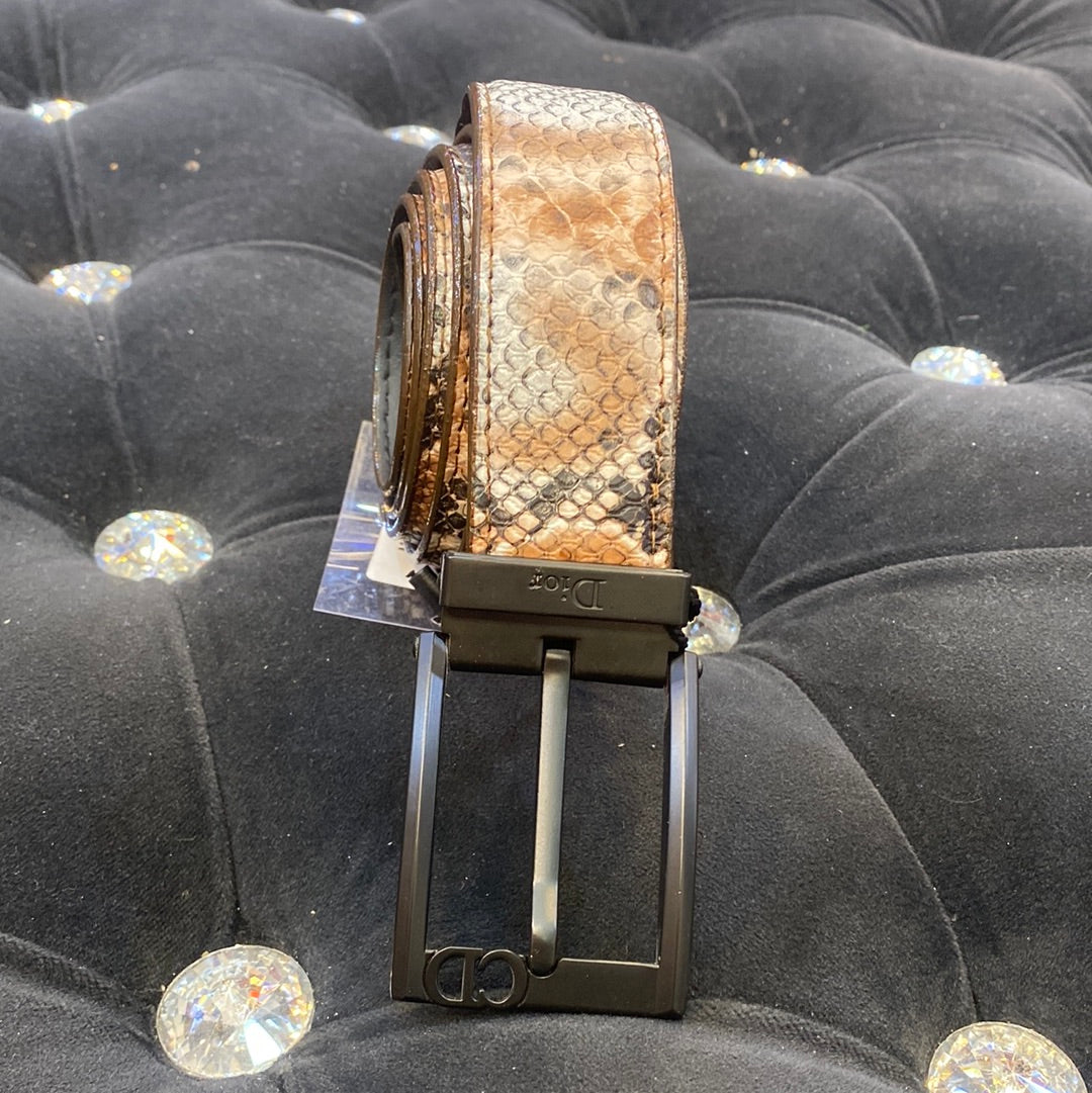 OID Black Colour Buckle Brown Colour Genuine Leather Men’s Belt 801047