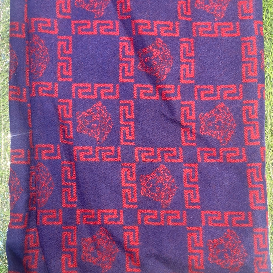 Ver Rev Navy Blue Red Colour With Red Ver Rev Logo Imported Muffler 49097