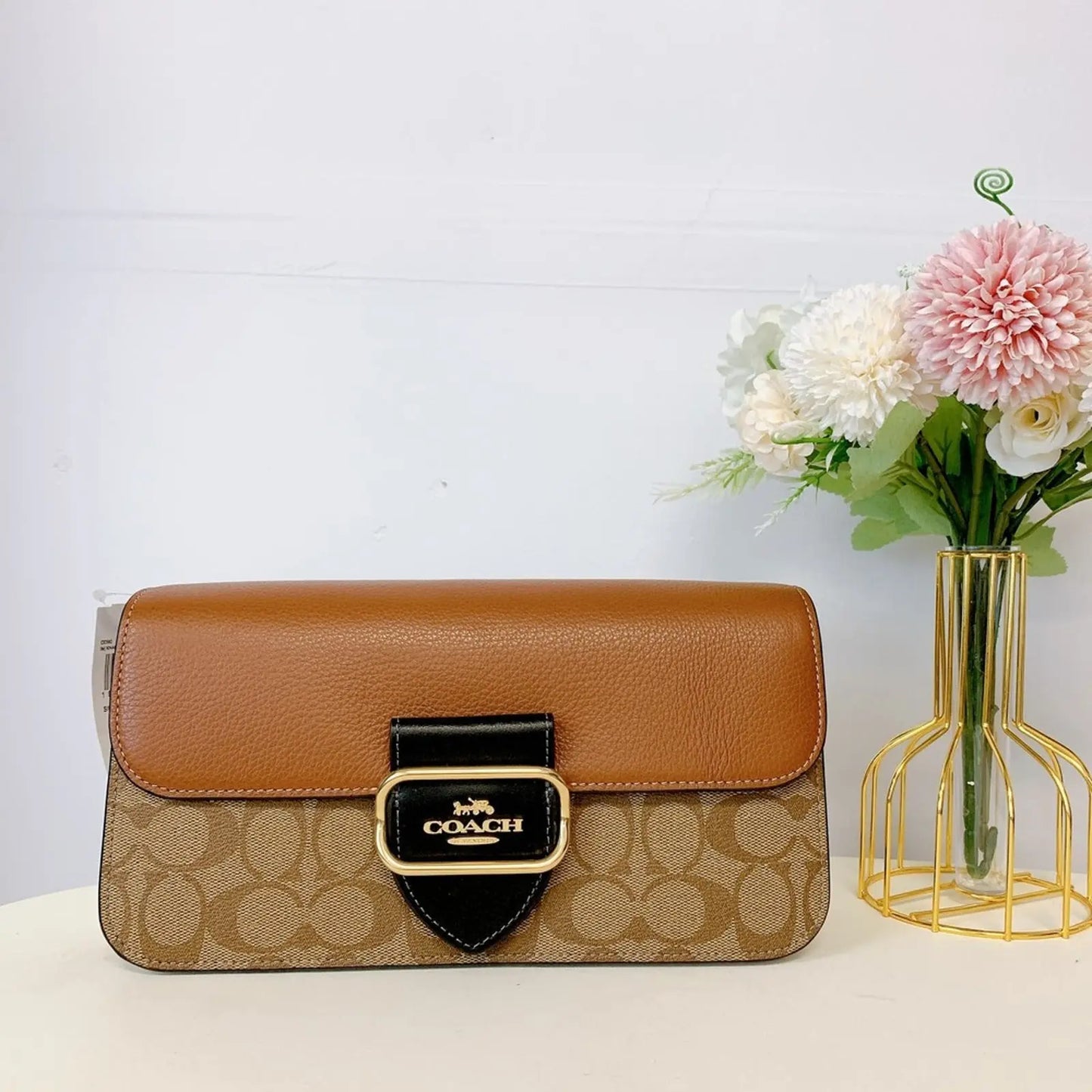 Aoc Multi Colour Golden Buckle Ladies Premium Quality Sling Hand Bag 9169