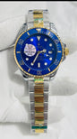 LOR Golden Silver Chain Blue Ring Blue Dial Automatic Men’s Watch 990816