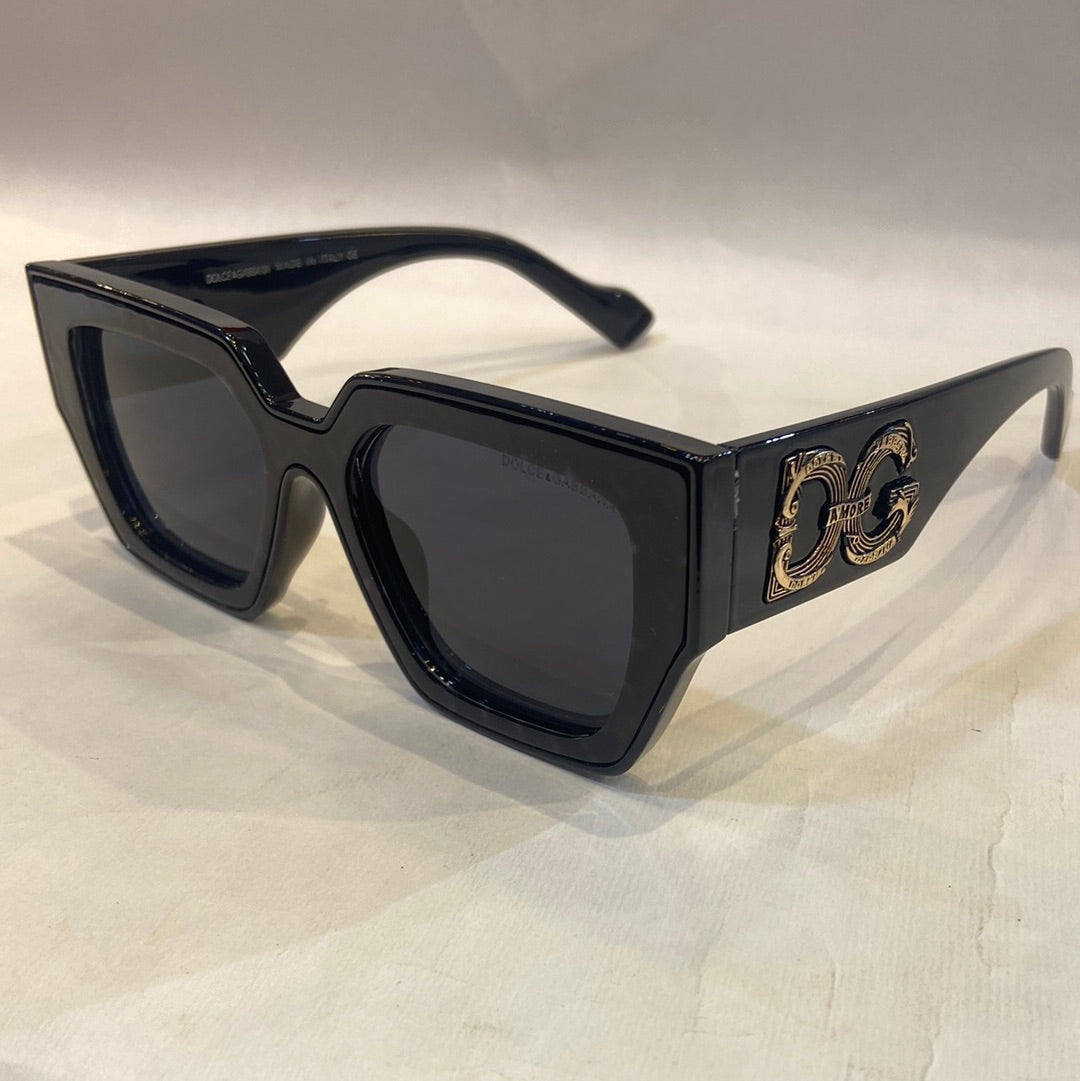 LOD DG Black Frame Black Shade Sunglass 8291 57 18-142