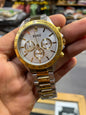 Sob Silver Gold Chain Gold Ring White Dial Chronograph Working Men Watch 900516