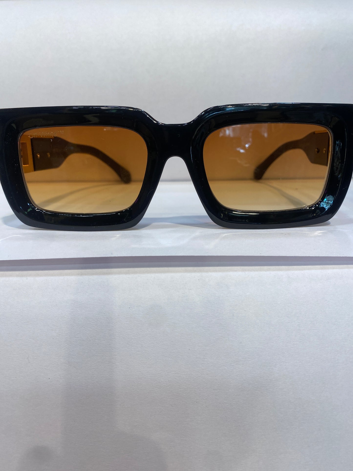 Off White Black Brown Frame Brown Shade Premium Quality Unisex Sunglass 2816 54 22 145