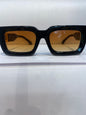 Off White Black Brown Frame Brown Shade Premium Quality Unisex Sunglass 2816 54 22 145