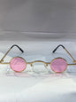 EMO Golden Frame Pink Shade Premium Quality Unisex Sunglass 674 28 39 138