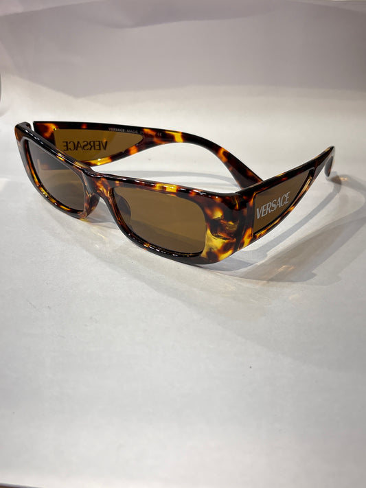 Rev Ver Leopard Frame Brown Shade Unisex Sunglass 44815417-140 ￼