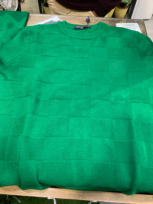 UOL Imported Sweater Green Colour Check Pattern 989936