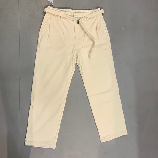 J.JN Cream Korean Straight Fit Unisex Pants 25F21