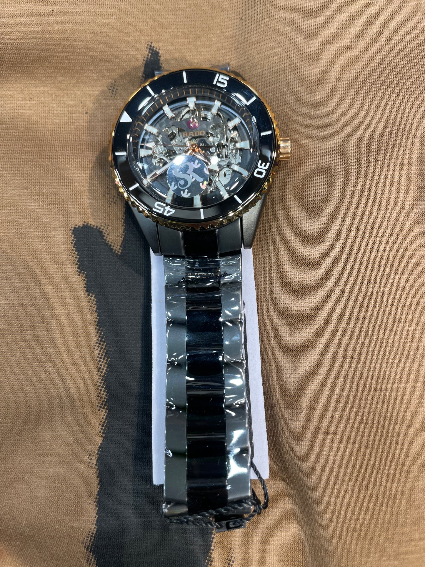 Dar Matt Black Chain Copper Black Dial Automatic Men Watch 990099