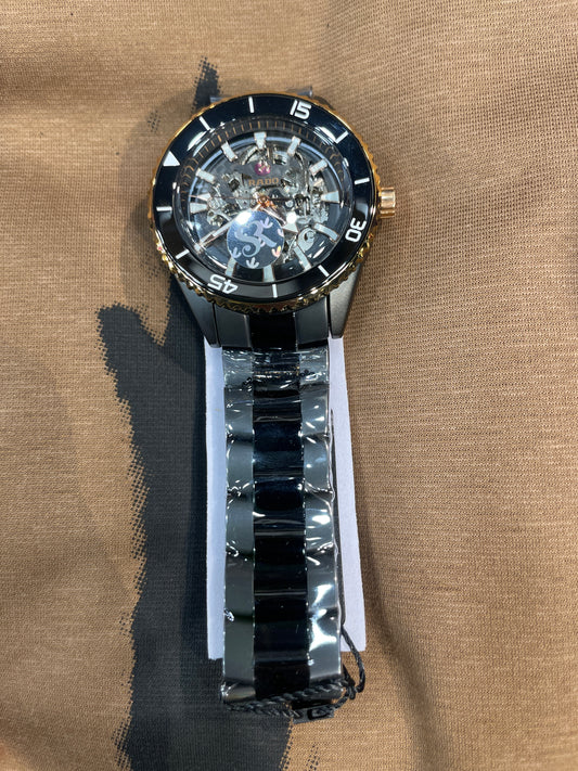 Dar Matt Black Chain Copper Black Dial Automatic Men Watch 990099