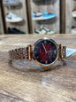 Mra Copper Chain Red Dail Ladies Watch 401441