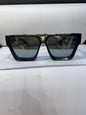 UOL Black Gold Frame Black Shade Unisex Sunglass 6129 61 13 145