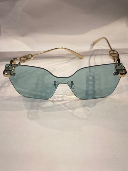 OID Frameless Golden Stick Green Shade Unisex Sunglasses SUN261