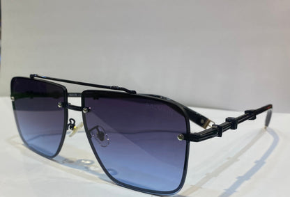 LAB Black Frame Blue Shade Unisex Sunglasses 10454 59 17 145