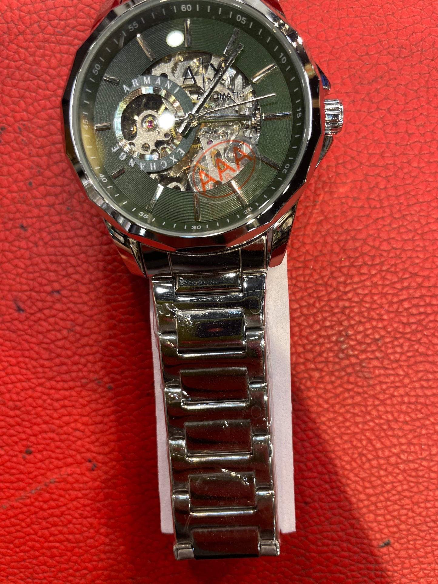 MRA ARM Silver Chain Green Dial Automatic Men Watch 991053