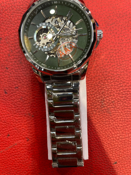 MRA ARM Silver Chain Green Dial Automatic Men Watch 991053
