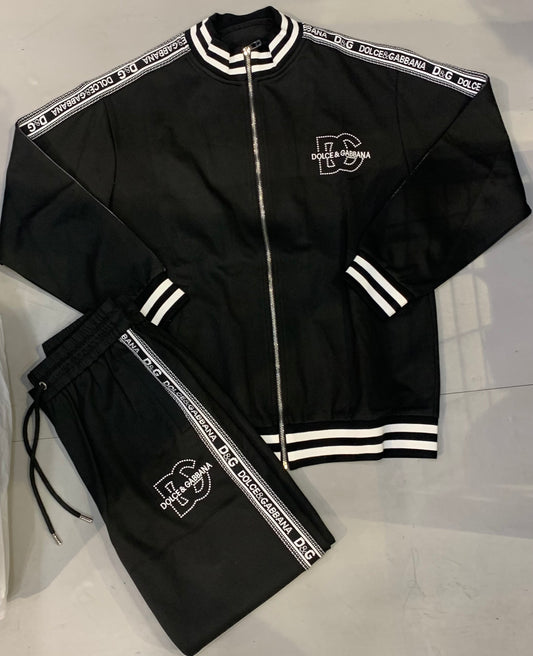 LOD DOL Black Colour Premium Quality Jacket & Lower Unisex Coord Set 2025131