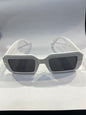 NEF White Frame Black Shade Unisex Sunglass SUN 001