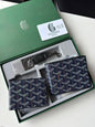 YOG GOY Blue Colour Leather Men’s Wallet Card Holder & Key Chain Gift Combo Set 991351