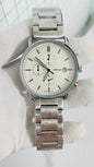 SOF FOS Silver Chain White Dial Chronograph Working Men Watch 990824