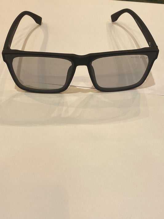 GUH Matte Black Frame Black Transparency Shade Sunglasses 1350 53 15 145