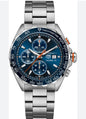 GAT Blue Dial Silver Chain Japanese All Chrono Date Working Men’s Watch 990717